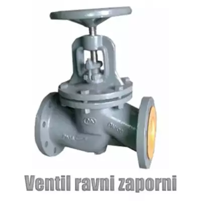 Ventil ravni zaporni 2