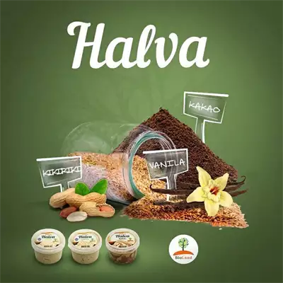 Halva Bioland kakao vanila kikiriki