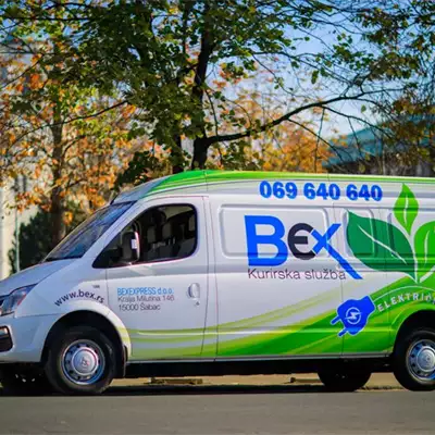 Bex express kurirska služba električna vozila