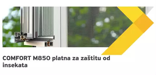 Alumil Comfort platna za zaštitu od insekata