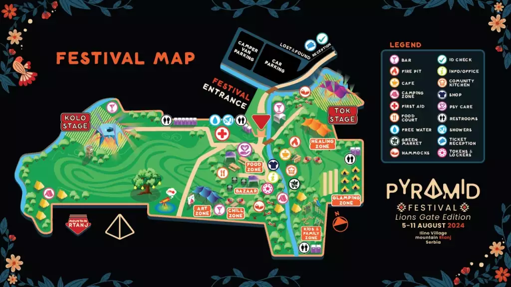 Mapa festivala