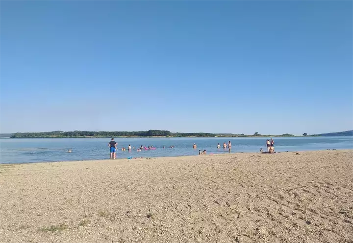 Beach in Brza Palanka by Gordana Vukadinovic