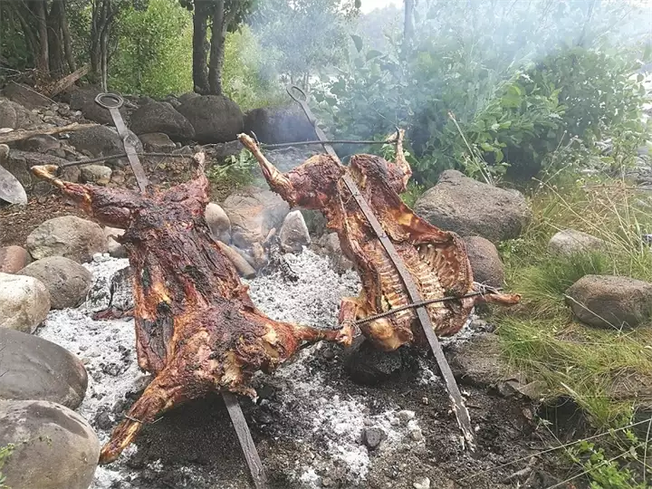 Roasted lamb